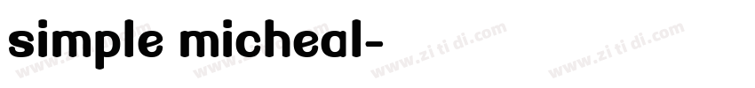 simple micheal字体转换